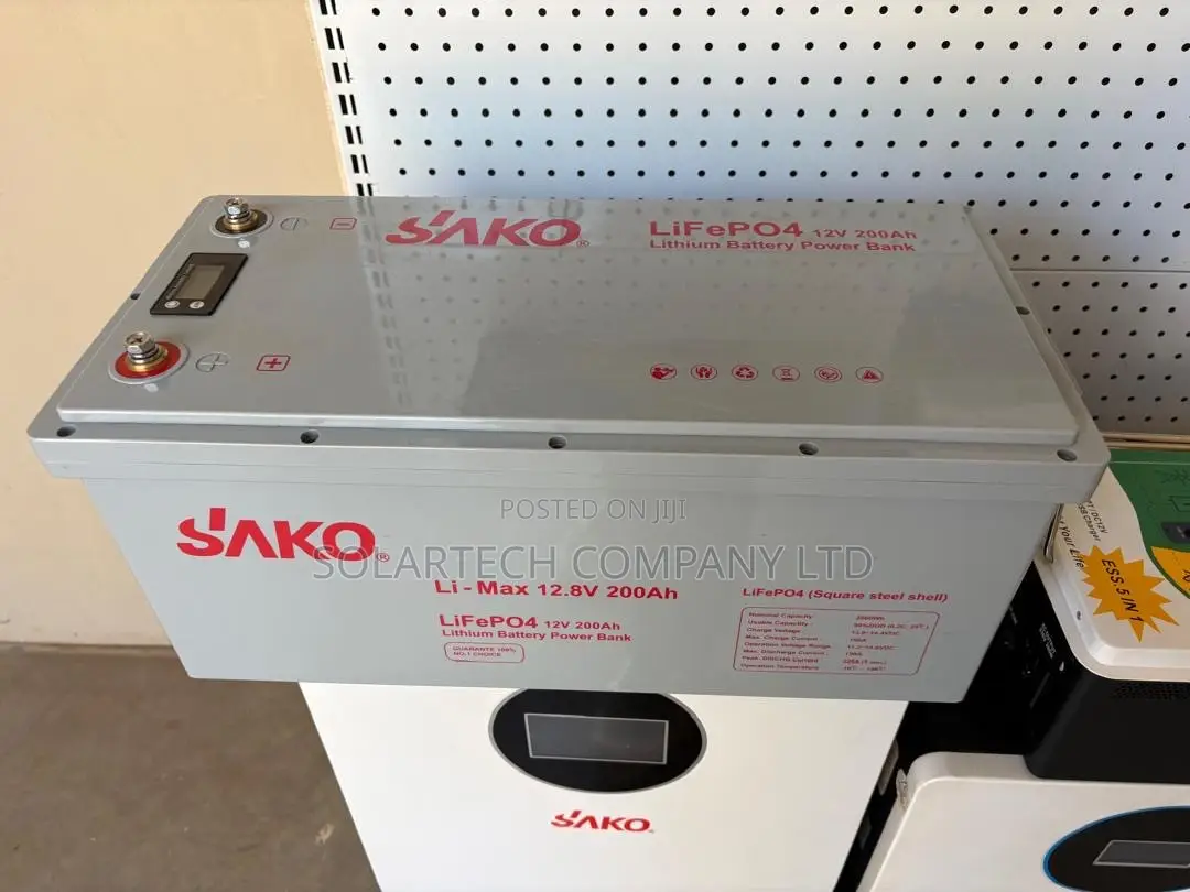 BRAND NEW 12.8V 200Ah SAKO LiFePO4 Solar Battery – 2560Wh Capacity