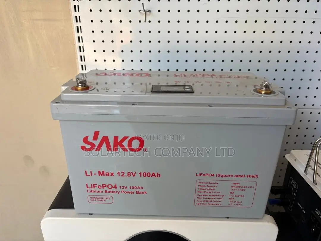 SAKO Li-Max 12.8V 100Ah LiFePO4 Solar Battery – 1.28kWh