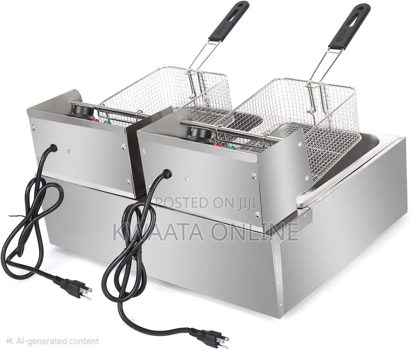 Globalstar GS-82A Double Deep Fryer – 6L + 6L Electric Frying Machine