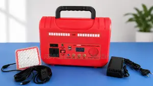300W Portable Solar Power Station 12.8V LiFePO4 Battery Generator