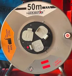 Luckiestar 50Metres Heavy Duty Extension Cable Reel