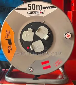 Luckiestar 50Metres Heavy Duty Extension Cable Reel