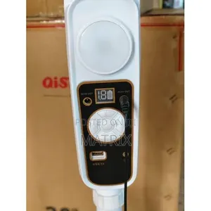 Rechargeable Solar Stand Fan With Metallic Grill