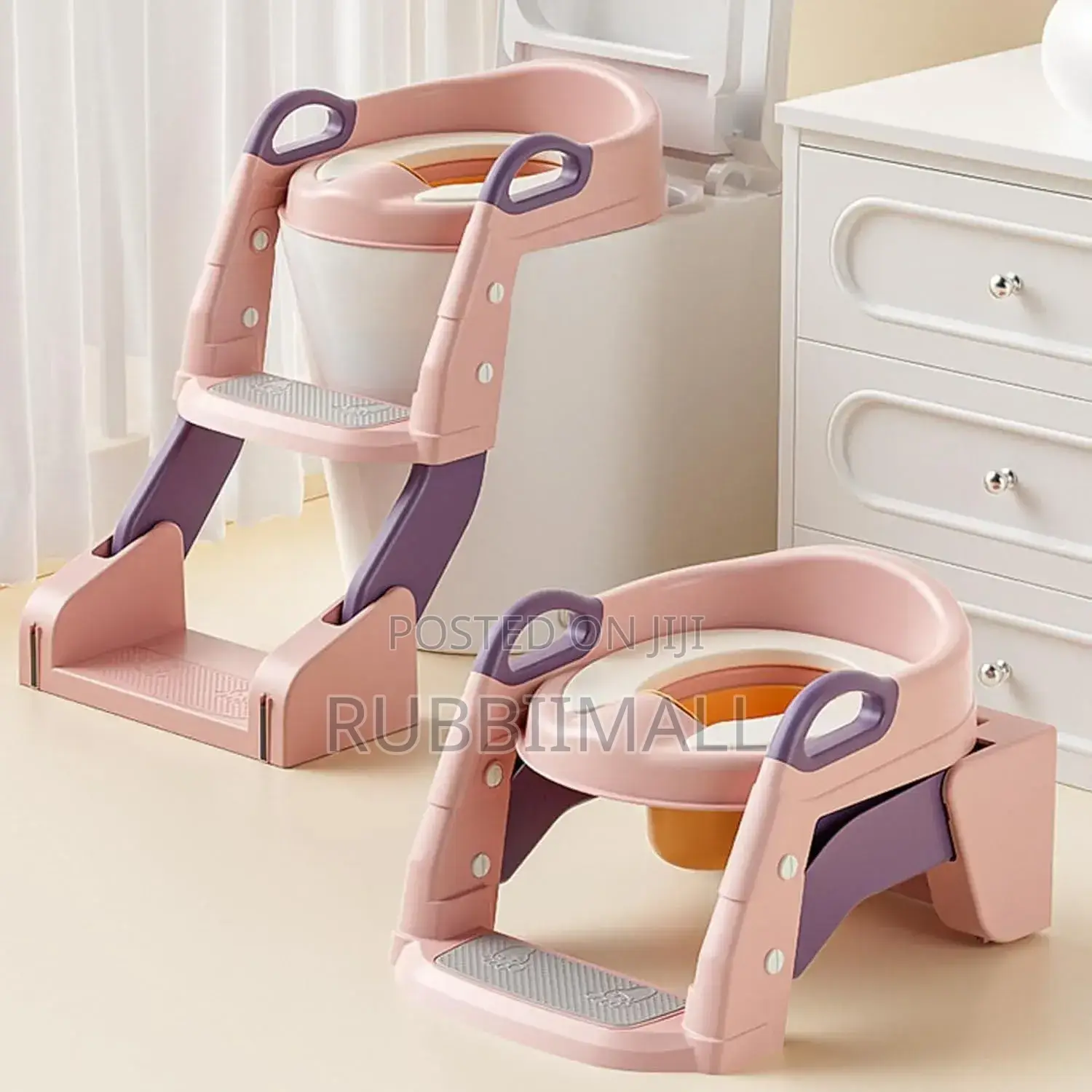 Baby Toilet Ladder 3 in 1 ~ Pink