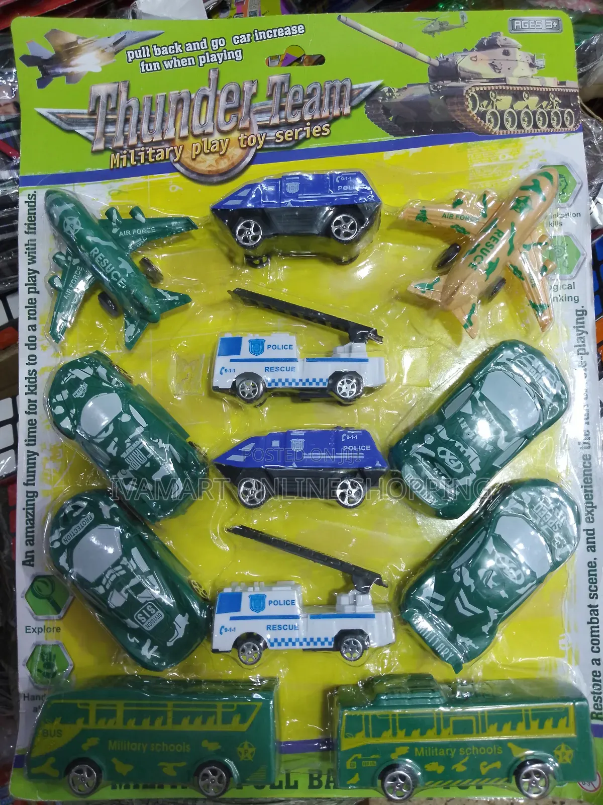 12 PCS Vehicle Play Set Toys for Kids - Small Toys