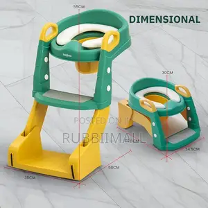 Toilet Ladder 3 in 1 ~ Green/Yellow