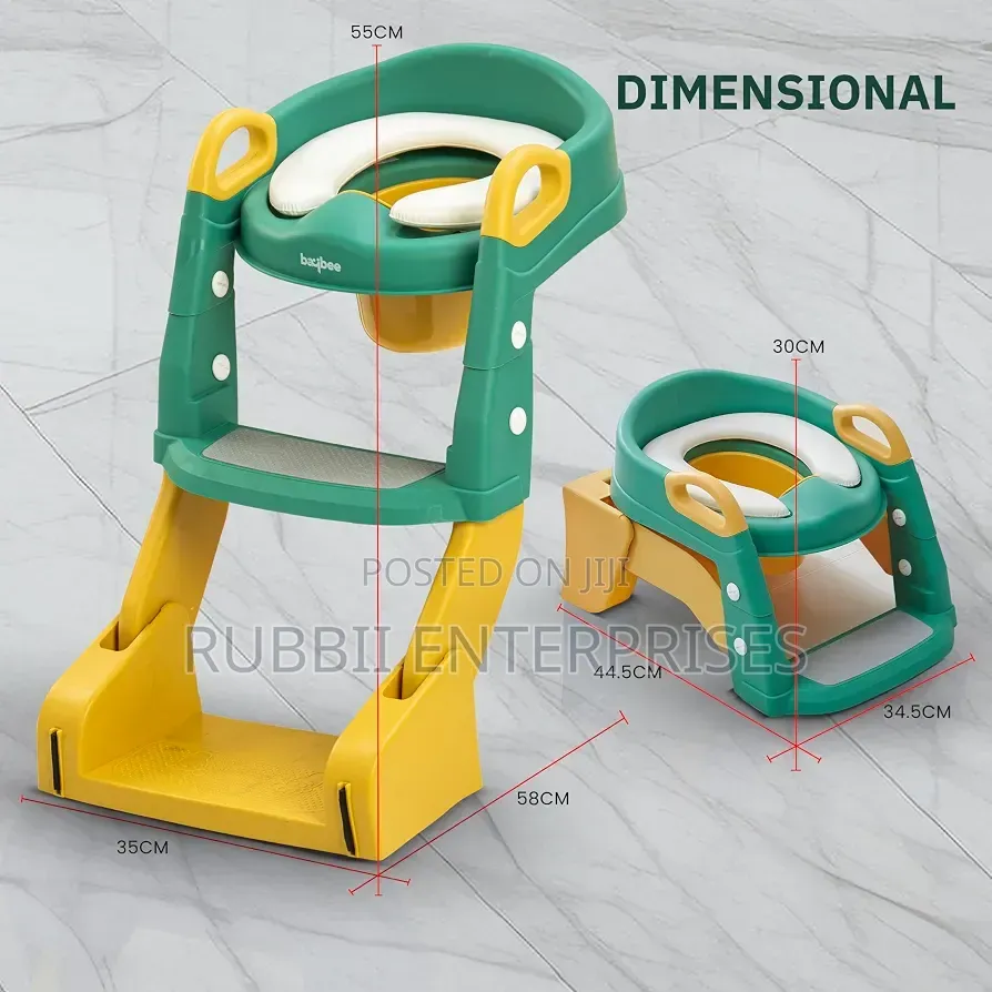 Toilet Ladder 3 in 1 ~ Green/Yellow