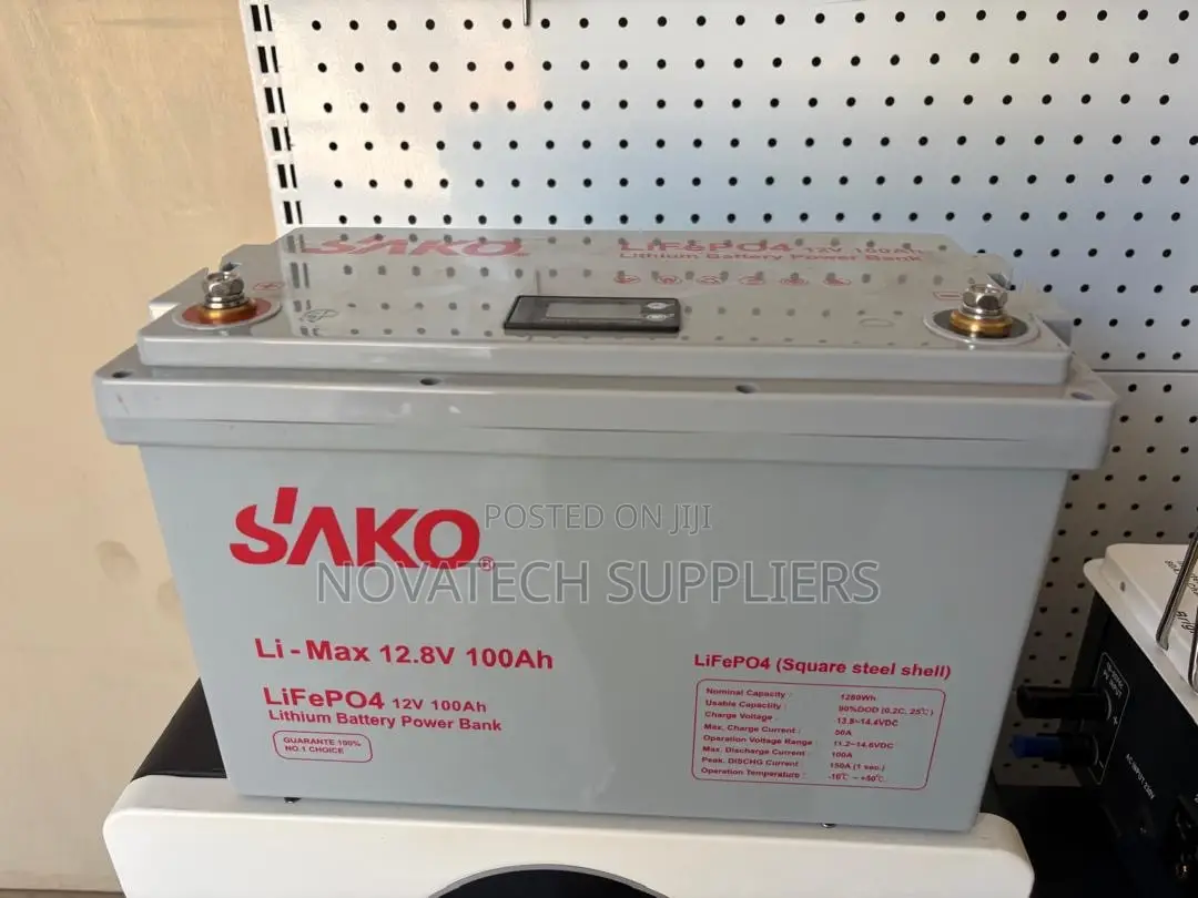 SAKO 12.8V 100Ah 1.28kWh LiFePO4 Lithium Solar Battery