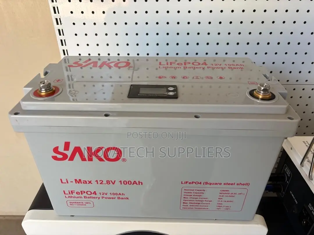 SAKO 12.8V 100Ah 1.28kWh LiFePO4 Lithium Solar Battery