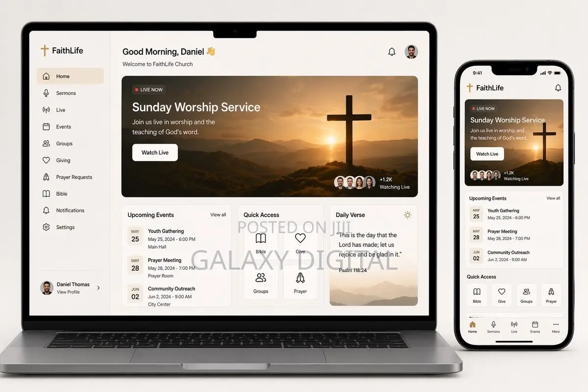 Church Website Development Uganda | Professional Website for Ministry