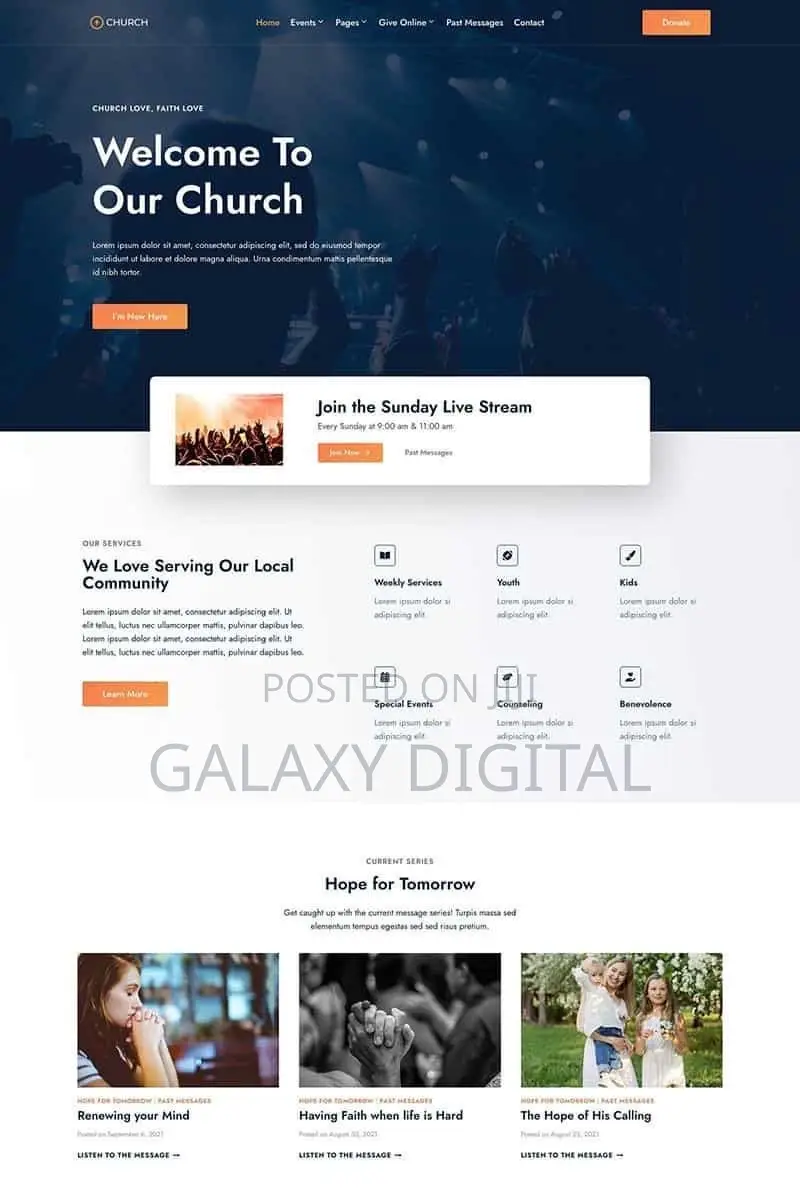 Church Website Development Uganda | Professional Website for Ministry