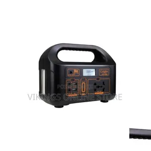 Black 150W Portable Power Station With Multiple