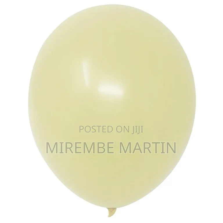 100pcs 12′′ 3.2g Party Time Standard Ivory White Latex Balloons.