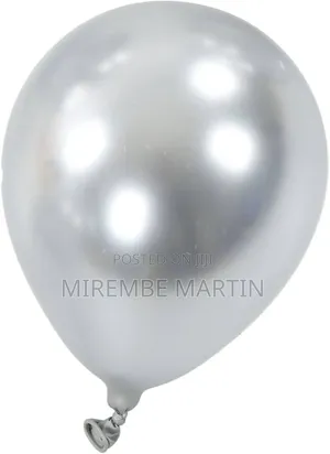 12inch Pearl Latex Silver Balloon..