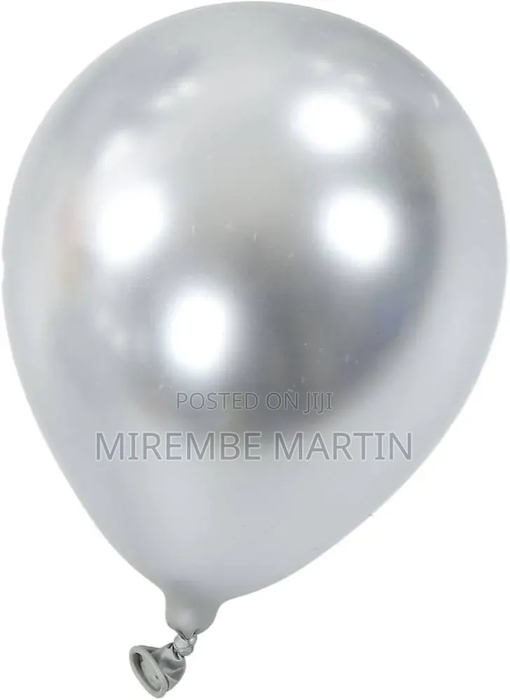 12inch Pearl Latex Silver Balloon..