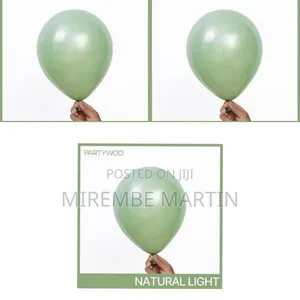 Pearl Light Green Balloons 100pcs Green 100 Pcs..12 Inch