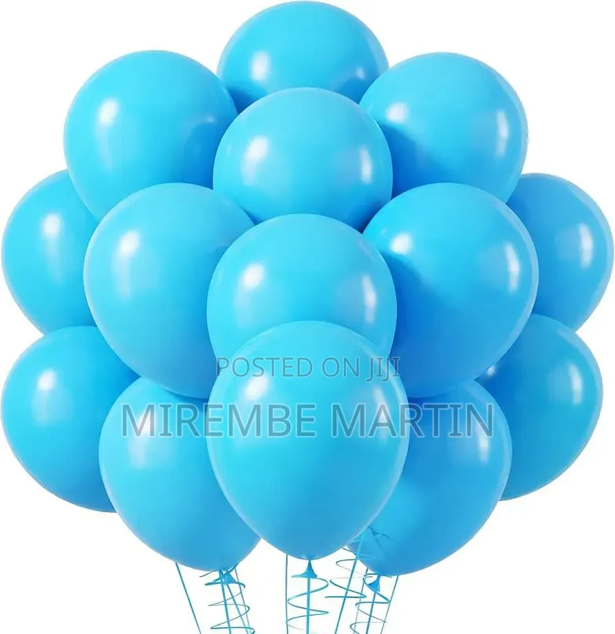 Light Blue Balloons 100pcs 12 Inch Party Latex Balloon