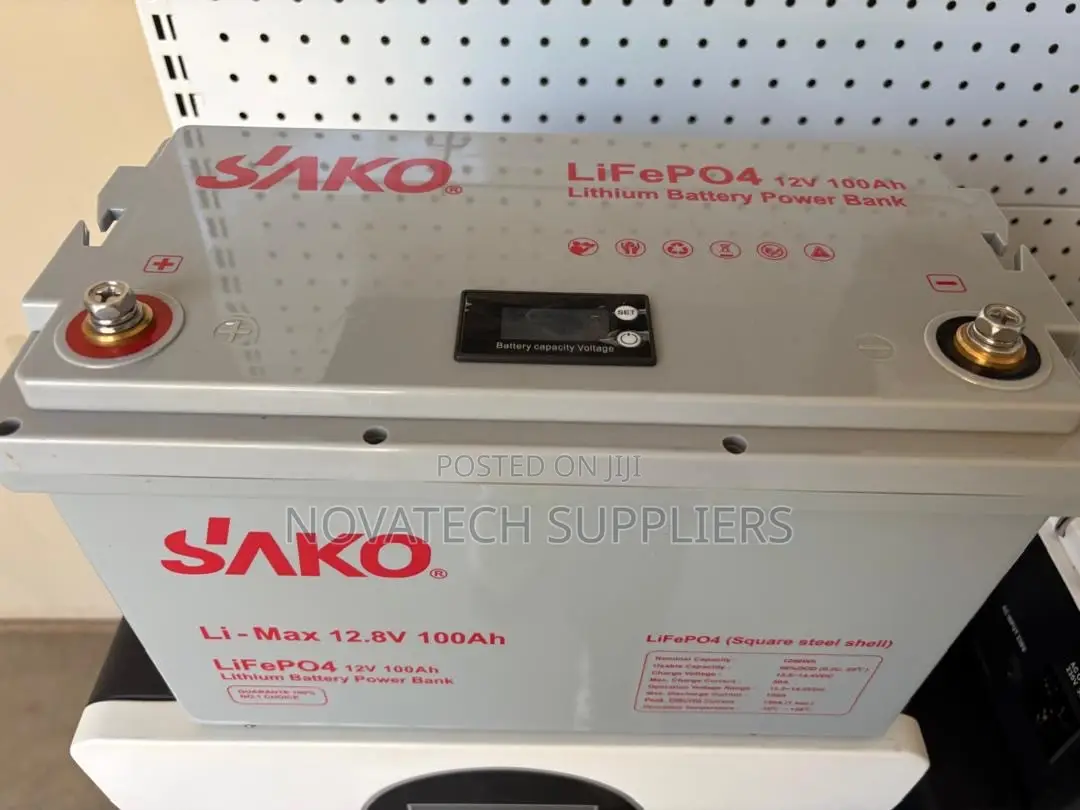 SAKO 12V 100Ah LiFePO4 Battery – 90% DoD & 100A Discharge
