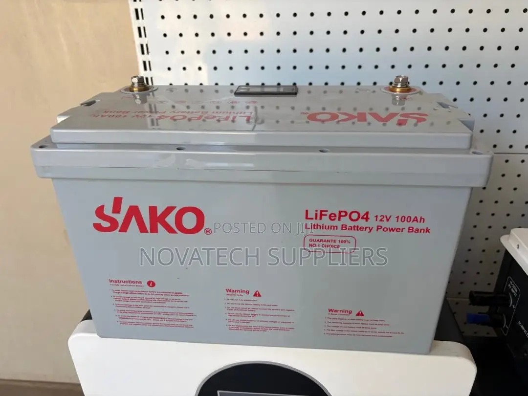 SAKO 12V 100Ah LiFePO4 Battery – 90% DoD & 100A Discharge