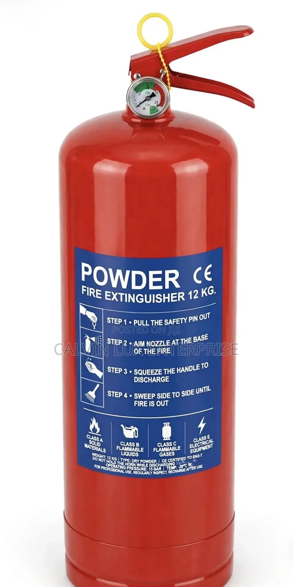 Fire Extinguisher 12kg Dry Powder
