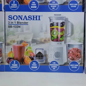Sonashi 3 in 1 Electric Blender  Sb-133n