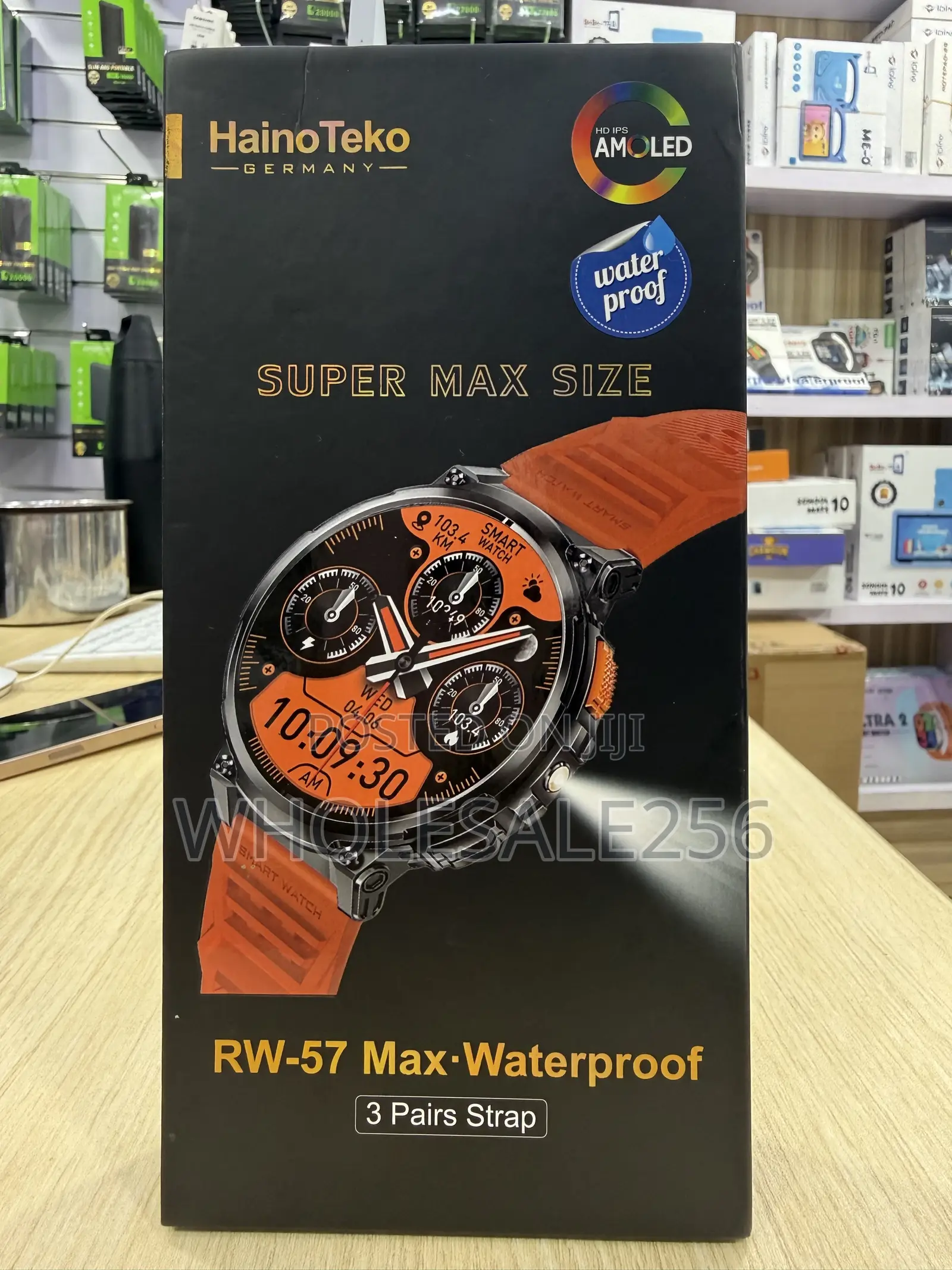 HainoTeko RW-57 Max Smartwatch With Amoled Screen, Torch & Waterproof