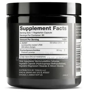 Lactobacillus Reuteri Probiotic, 50 Billion CFU, 60 Servings