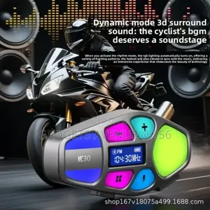 K30 Wireless Motorcycle Helmet Headset With FM Radio,