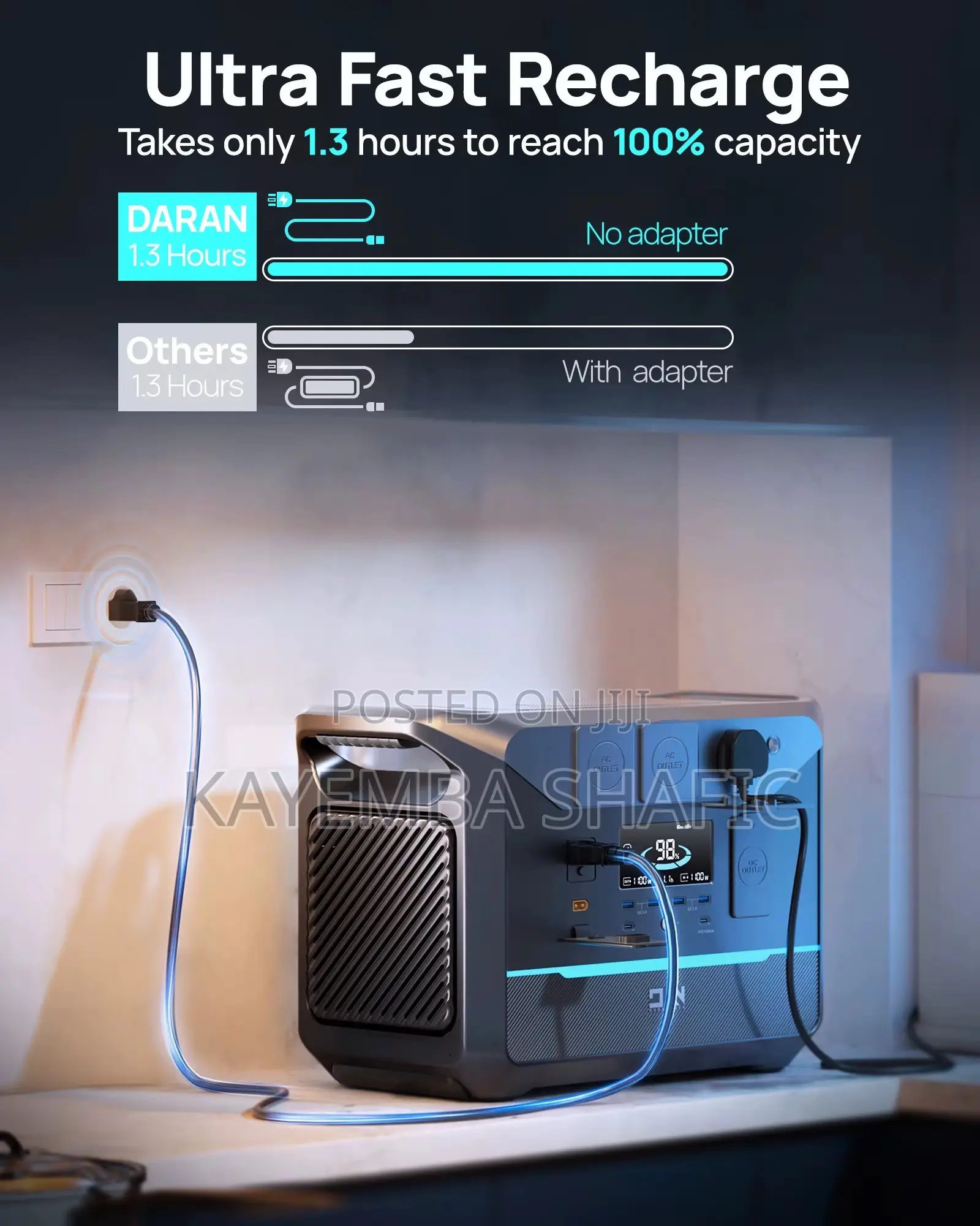 DaranEner NEO2000 Portable Power Station 2000W Solar Generator
