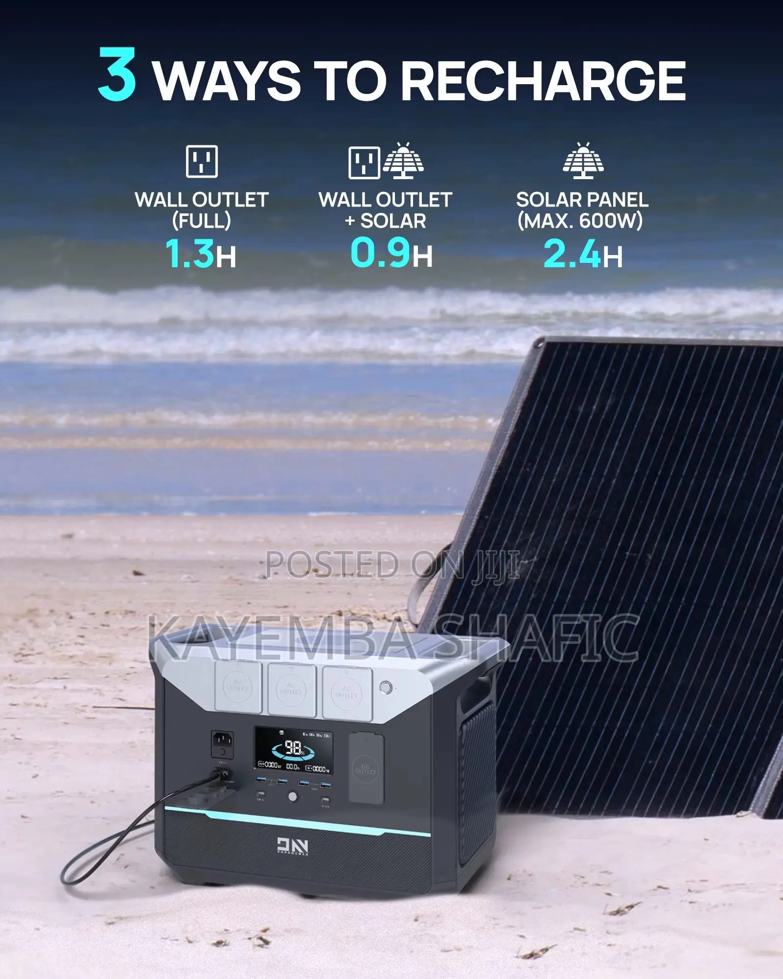 DaranEner NEO2000 Portable Power Station 2000W Solar Generator