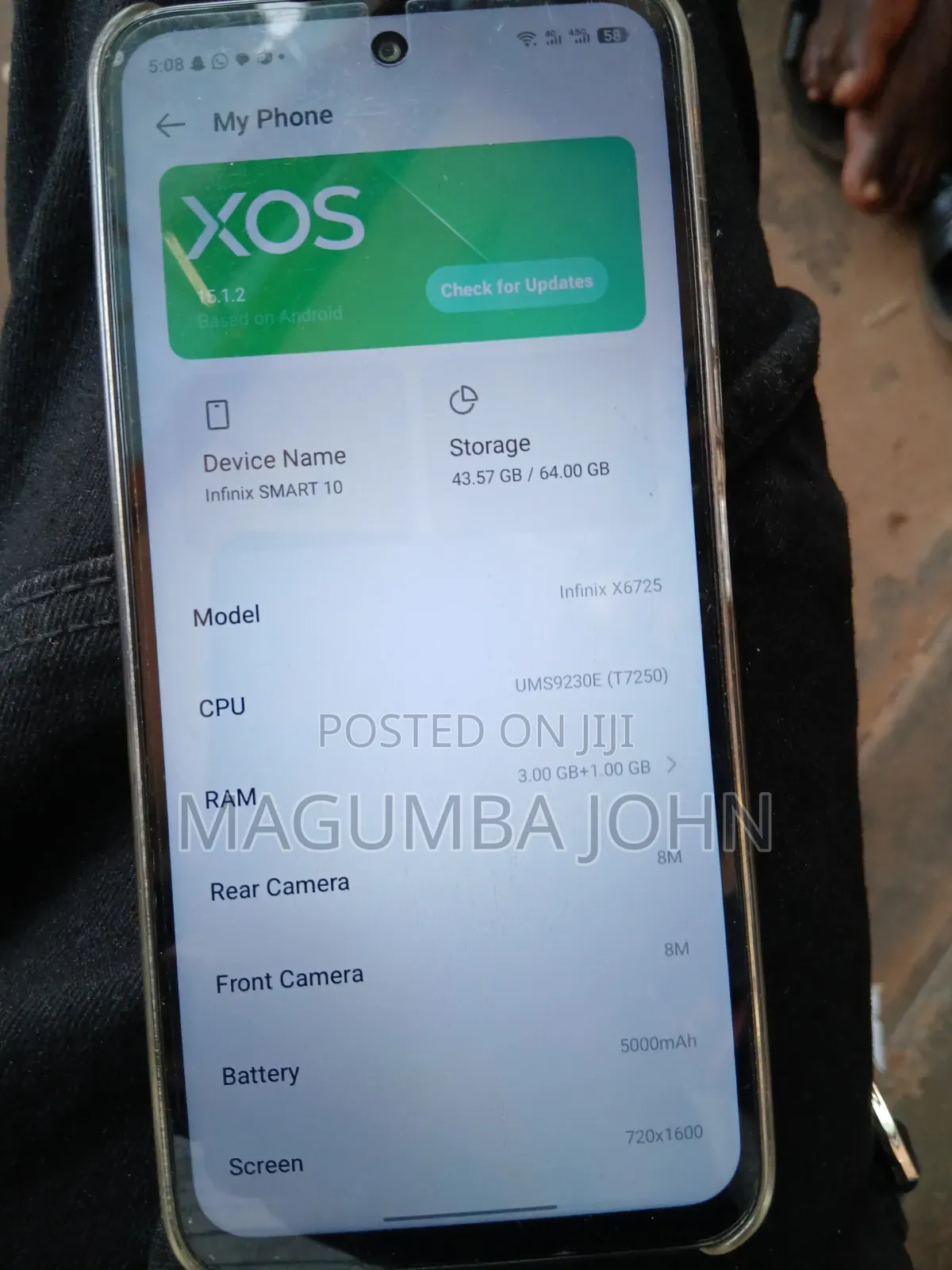 Infinix Smart 10 64 GB Gray