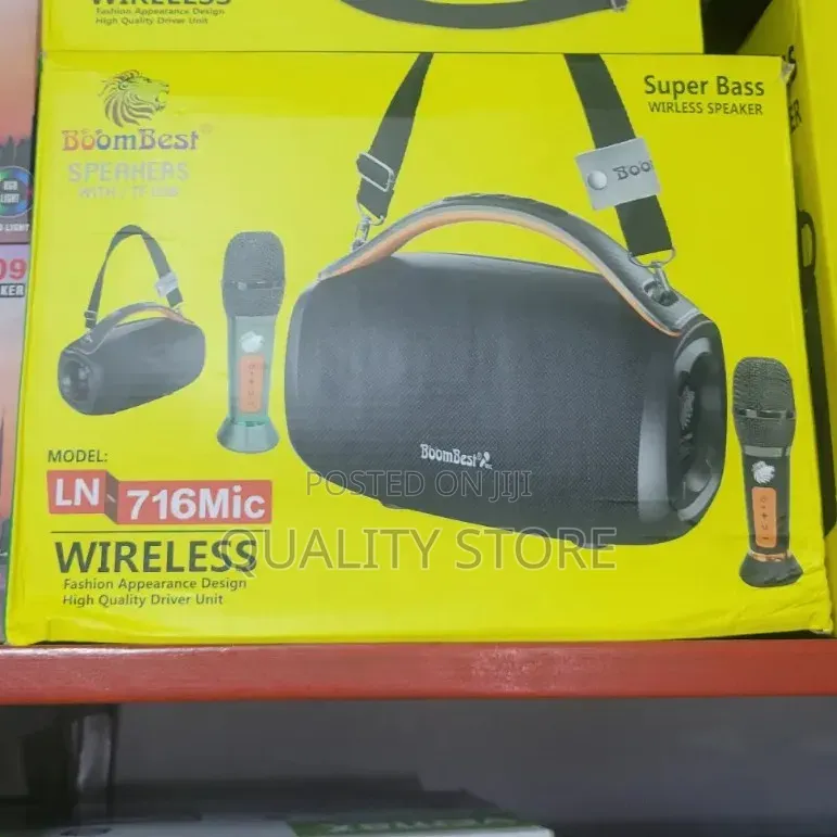 Boom Best Super Bass Wireless Speaker  716mic