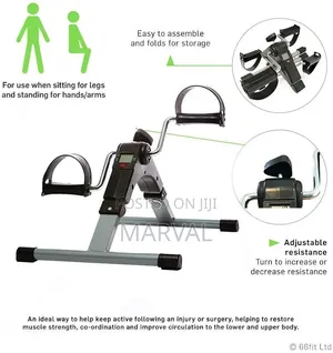 Arm and Leg Folding Pedal Exerciser With Digital Display