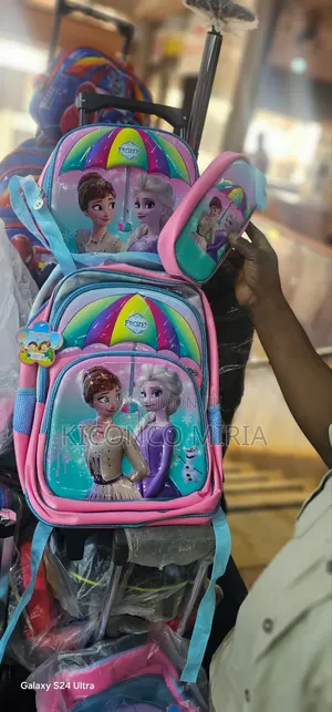 Pink Disney Frozen 3-Piece School Bag Set