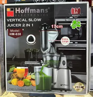 Hoffmans 2-in-1 Vertical Slow Juicer (Model HM-63