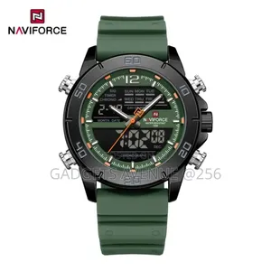 Naviforce Titan Black NF9253T, an Analog-Digital Sports Wristwatch