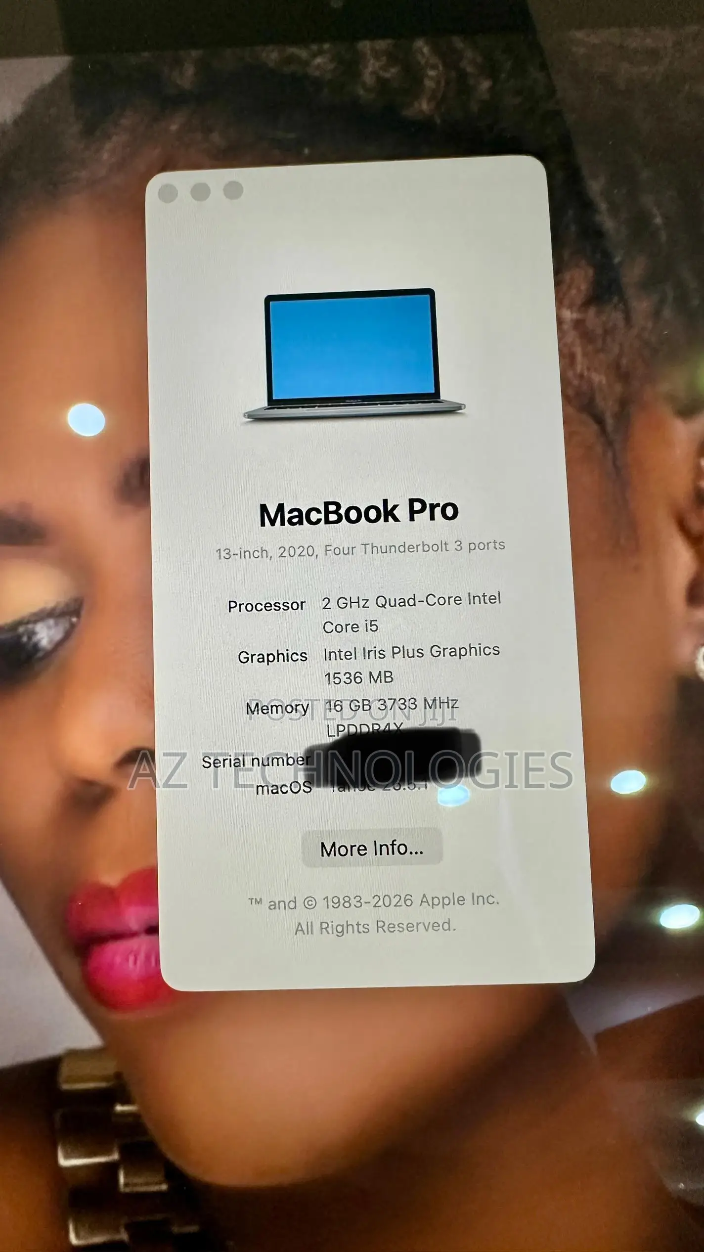 Laptop Apple MacBook Pro 16GB Intel Core i5 SSD 512GB