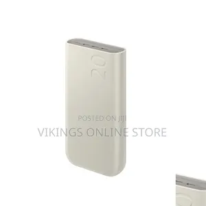 Samsung 20,000mAh 45W Super Fast Charging 2.0 Battery Pack in Beige