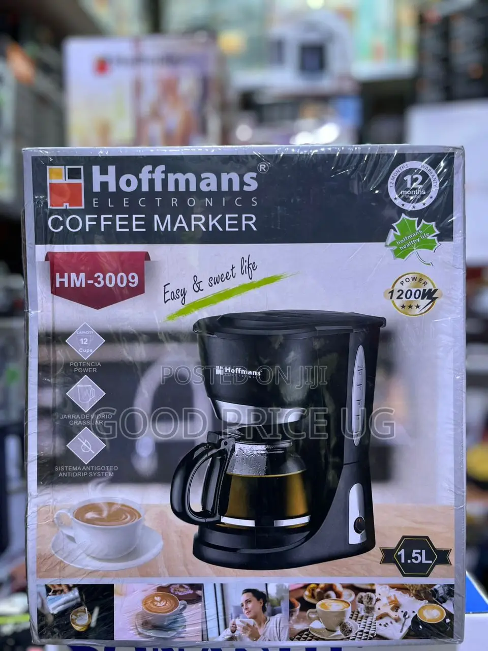 Hoffmans Electronics 1.5-Liter Drip Coffee Maker