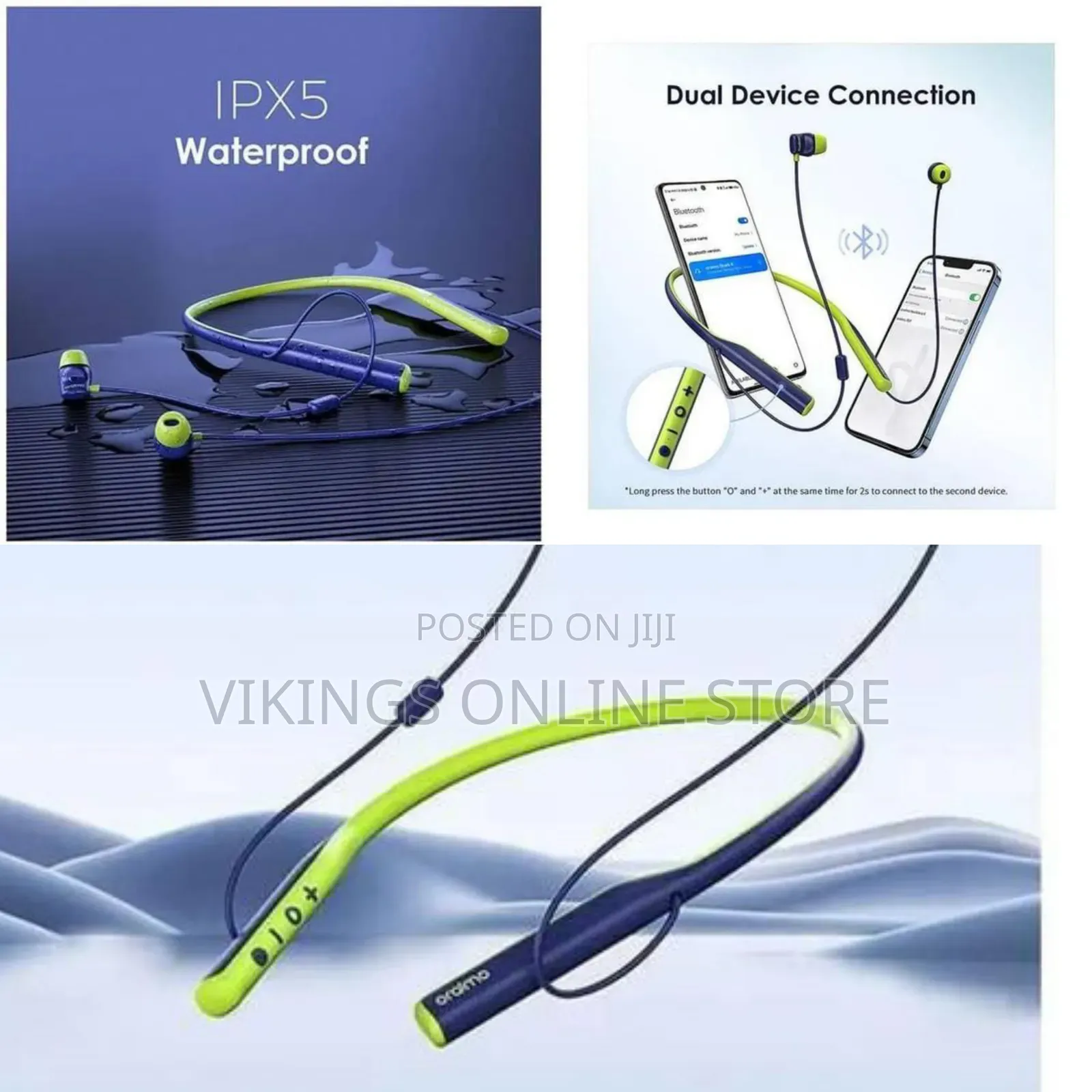 Oraimo Necklace 4 Bluetooth Neckband Wireless Earphones (OEB-E50D)