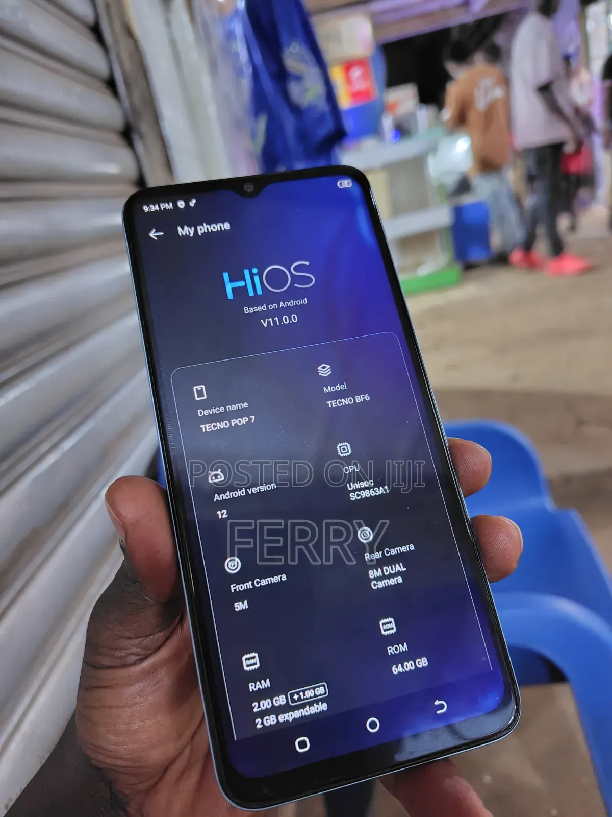 Tecno Pop 7 64 GB Blue