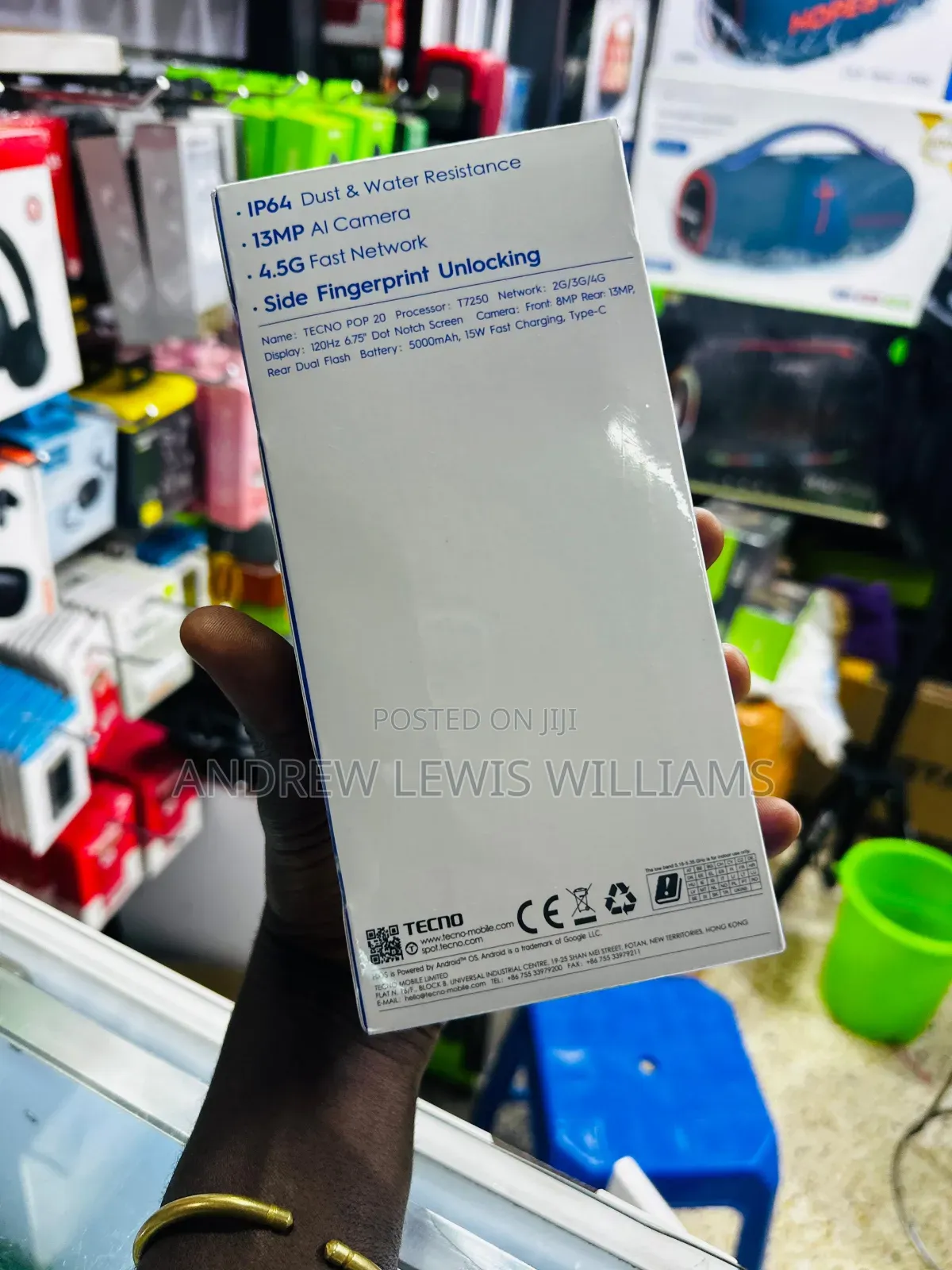 New Tecno Pop 20 128 GB Black