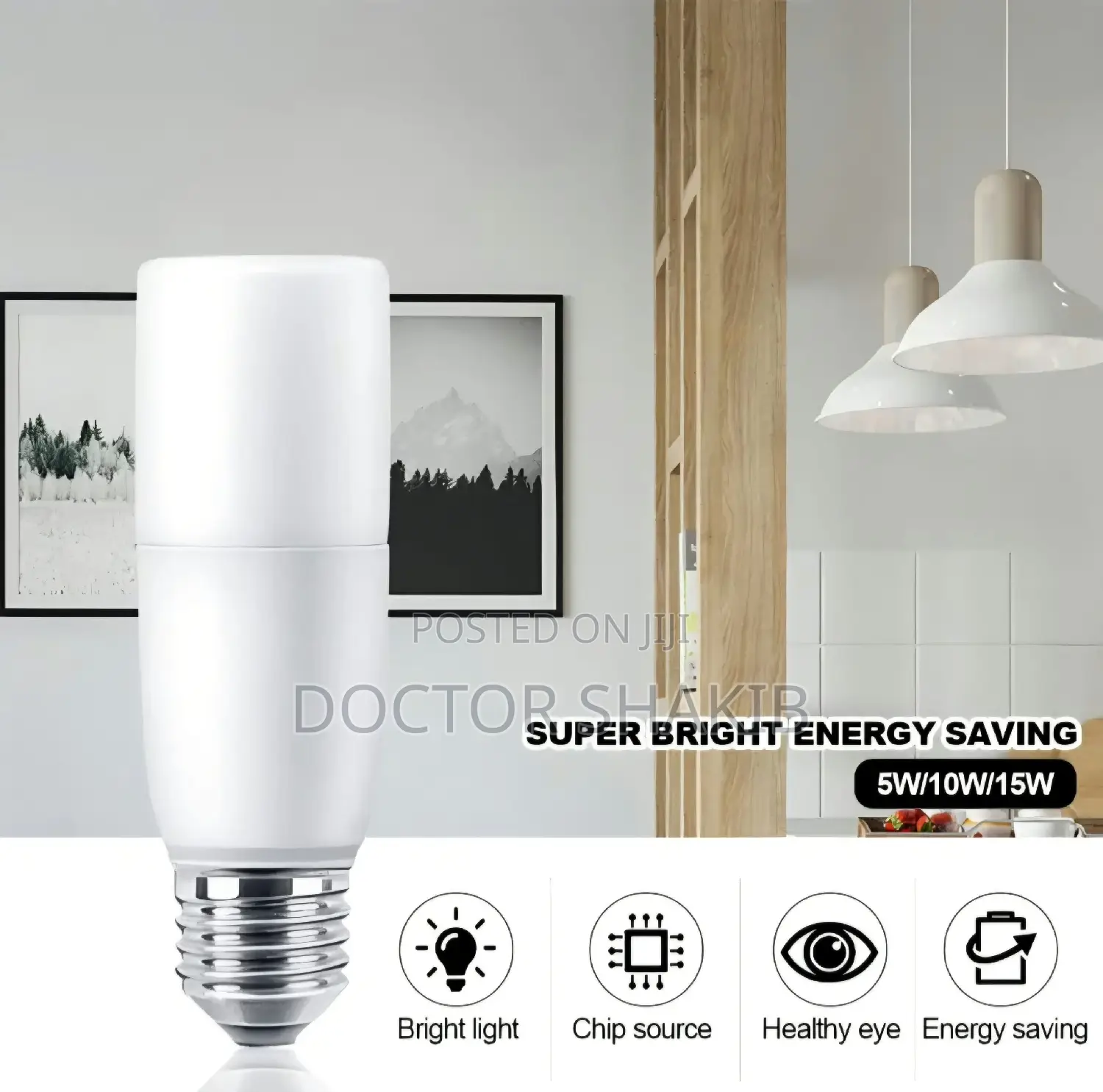2pcs  Energy Saving E27 LED Stick Bulb