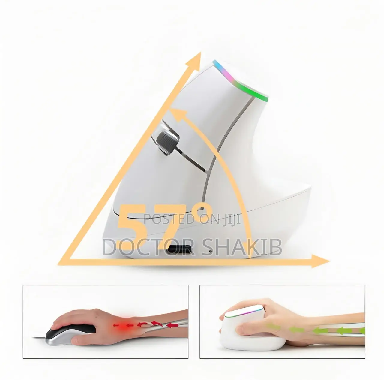 Weibo Ergonomic Vertical Wireless Mouse