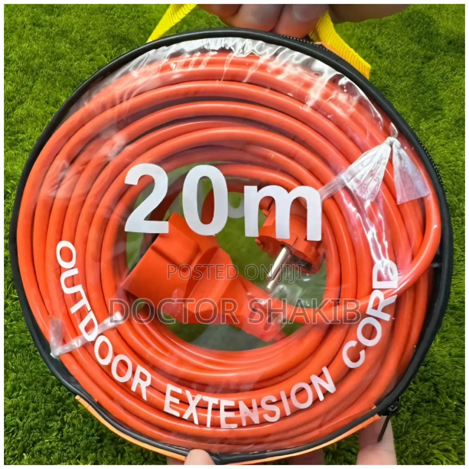 20-Meter Orange Outdoor Extension Cord
