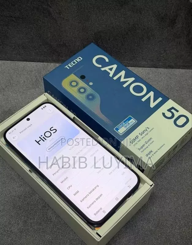 New Tecno Camon 50 256 GB White