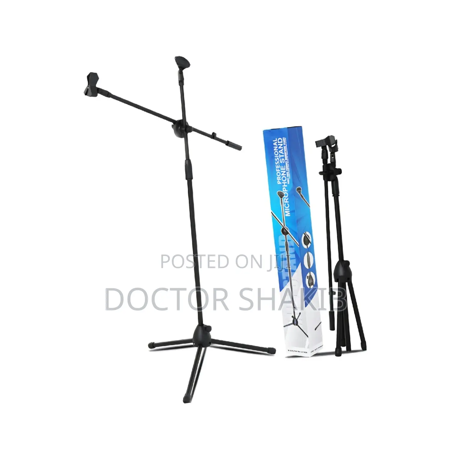 Adjustable Floor-Standing Tripod Microphone Boom Arm Stand