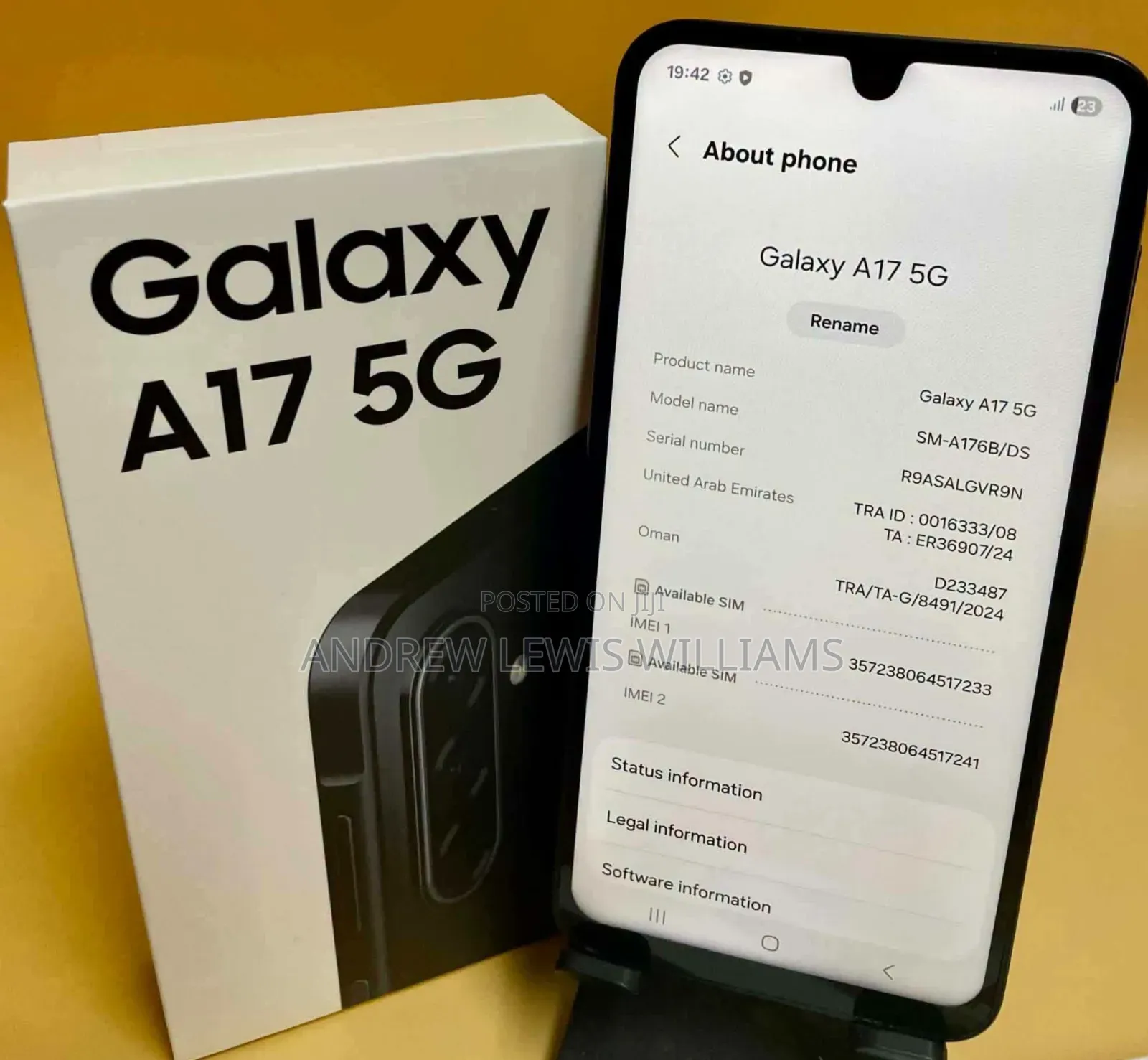 New Samsung Galaxy A17 5G 256 GB Black