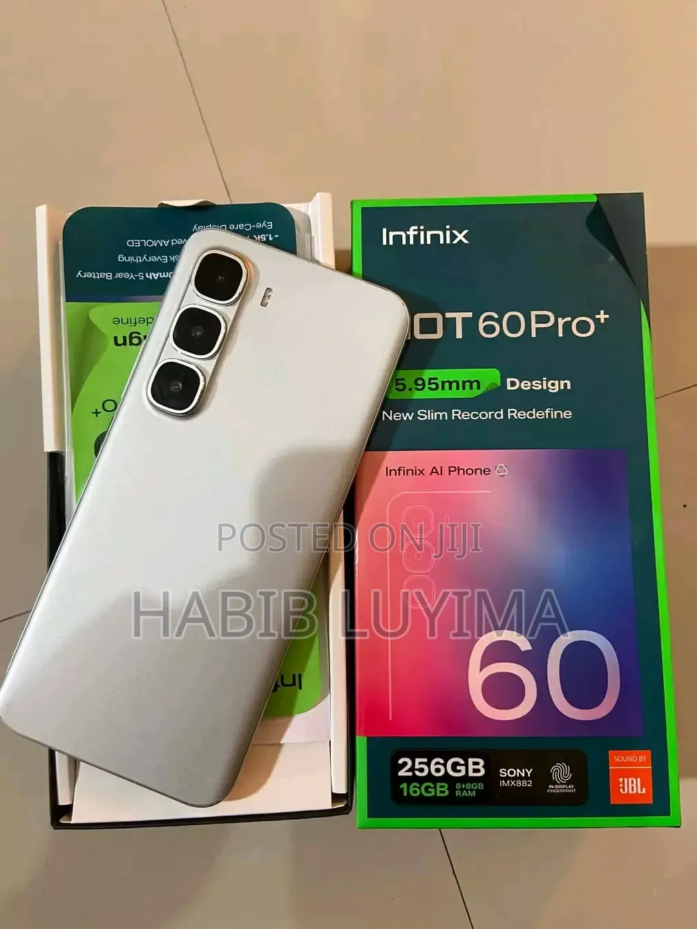 New Infinix Hot 60 Pro+ 256 GB White