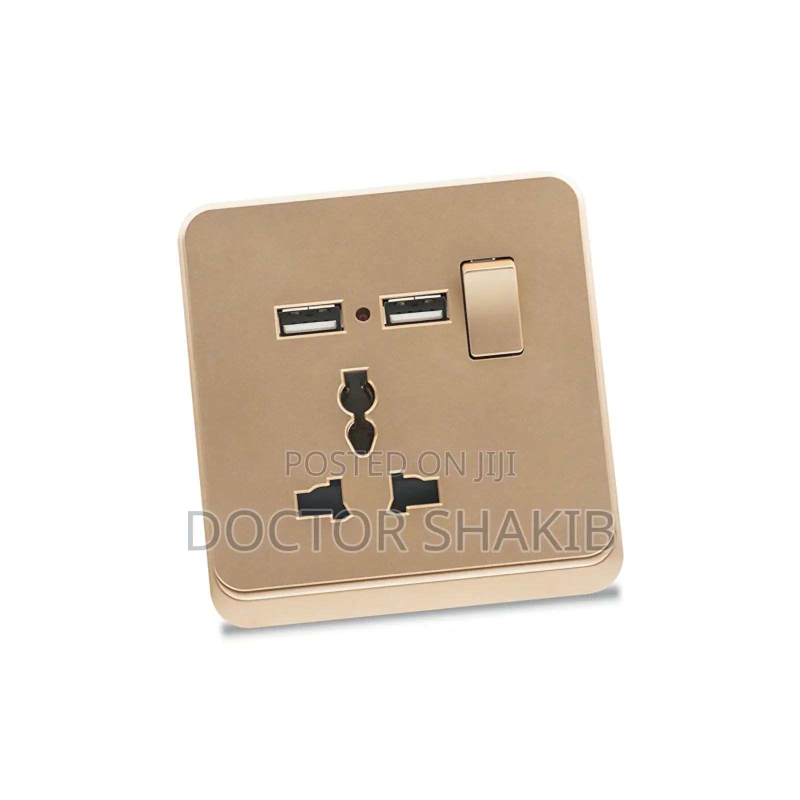 Single-Gang Universal Wall Power Socket With USB Charging Ports